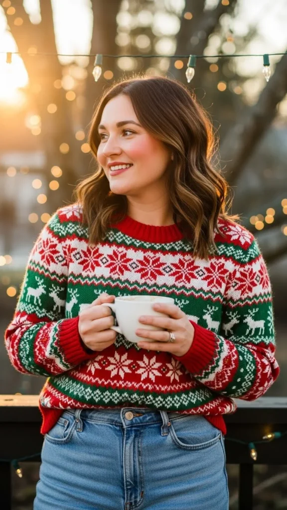 5. Festive Fair Isle Sweater