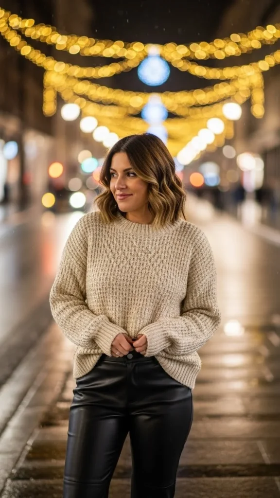 7. Metallic Thread Sweater