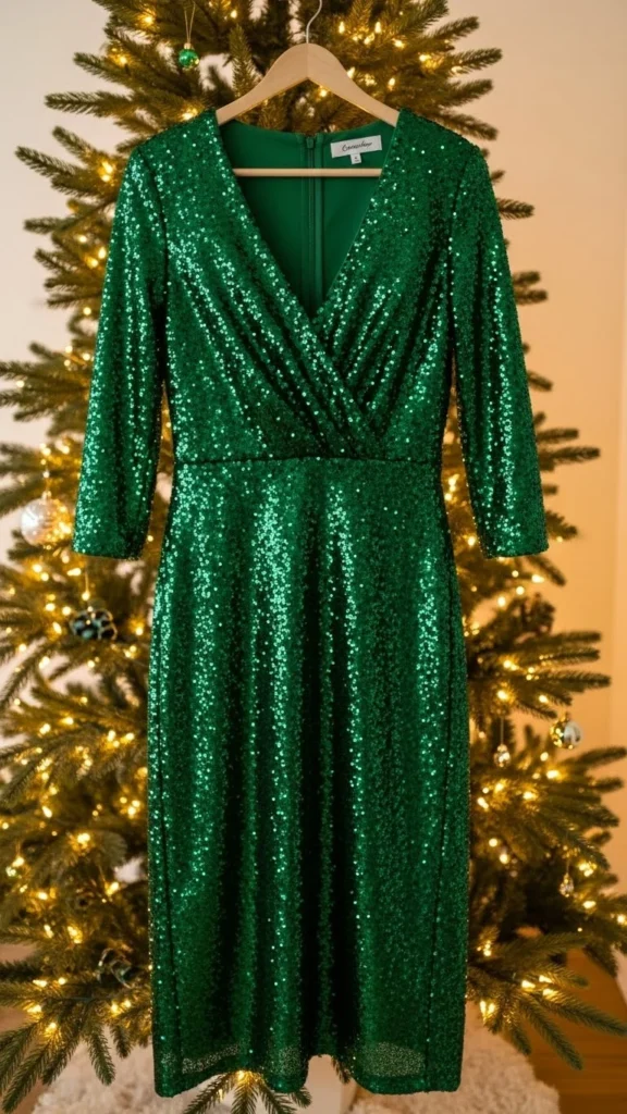 7. The Green Sequin Midi