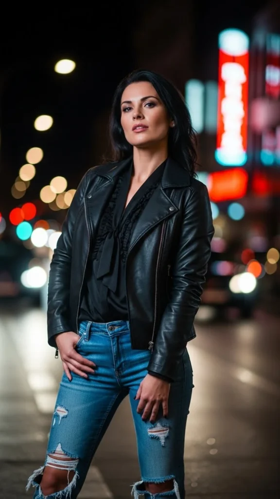 8. All-Black with Mixed Textures