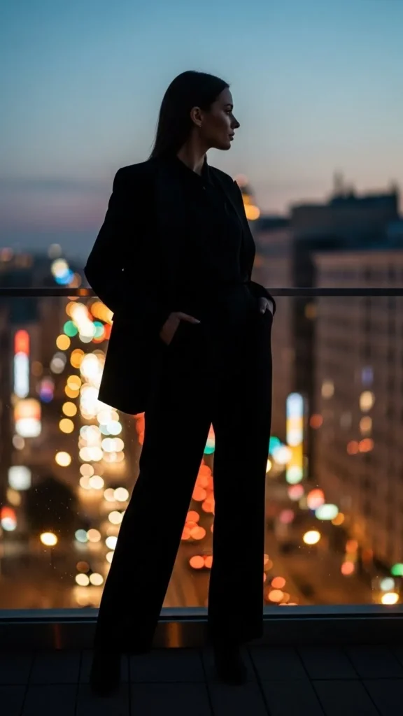 8. Monochrome All-Black Look