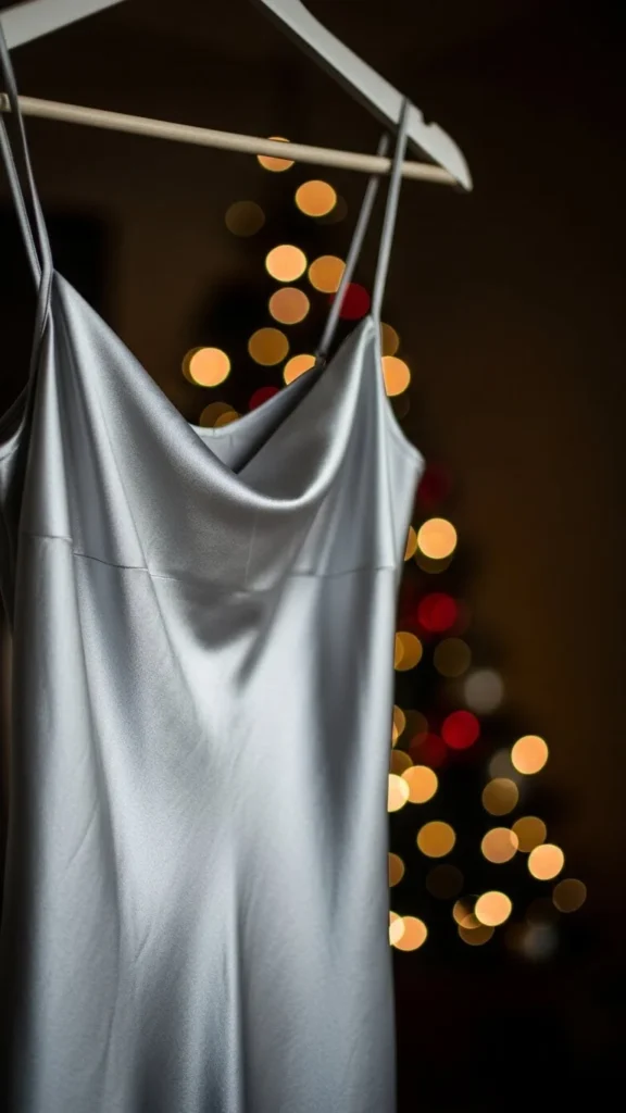 8. The Silver Slip Dress