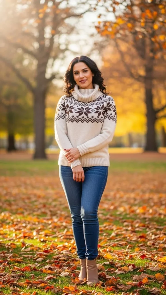 9. Turtleneck Christmas Sweater