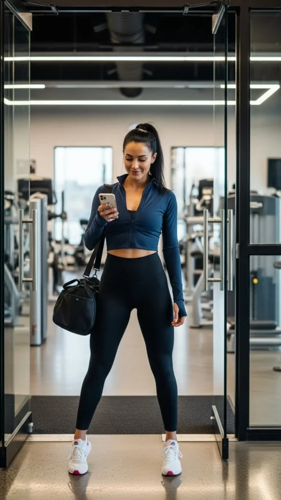 Leggings with Lightweight Zip Jacket