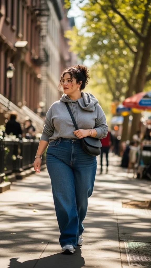 Soft Hoodie with Wide-Leg Pants