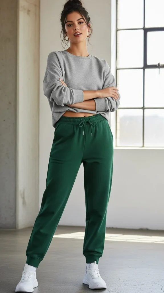 Sweatshirt with Straight-Leg Joggers