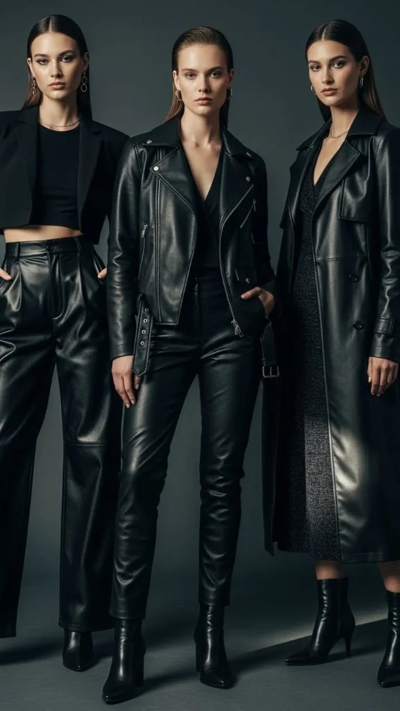 11. The Black Leather Look