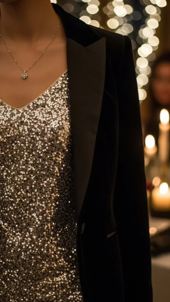 13. Sequin Camisole with Layers