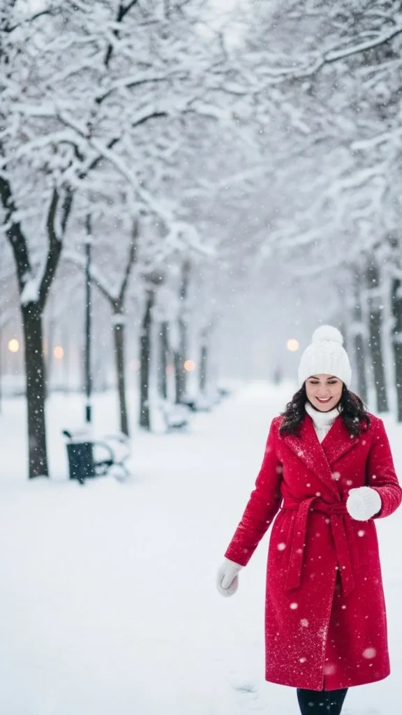 2. Choose a Statement Coat That Pops