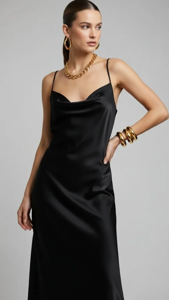 20. Minimal Slip with Bold Accessories