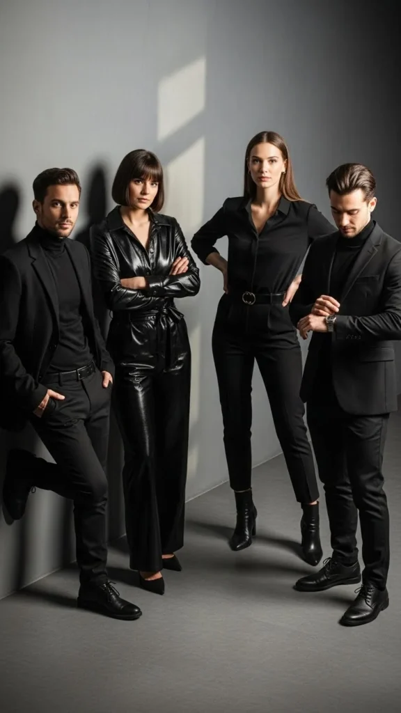 20. Simple All-Black With Confident Fit