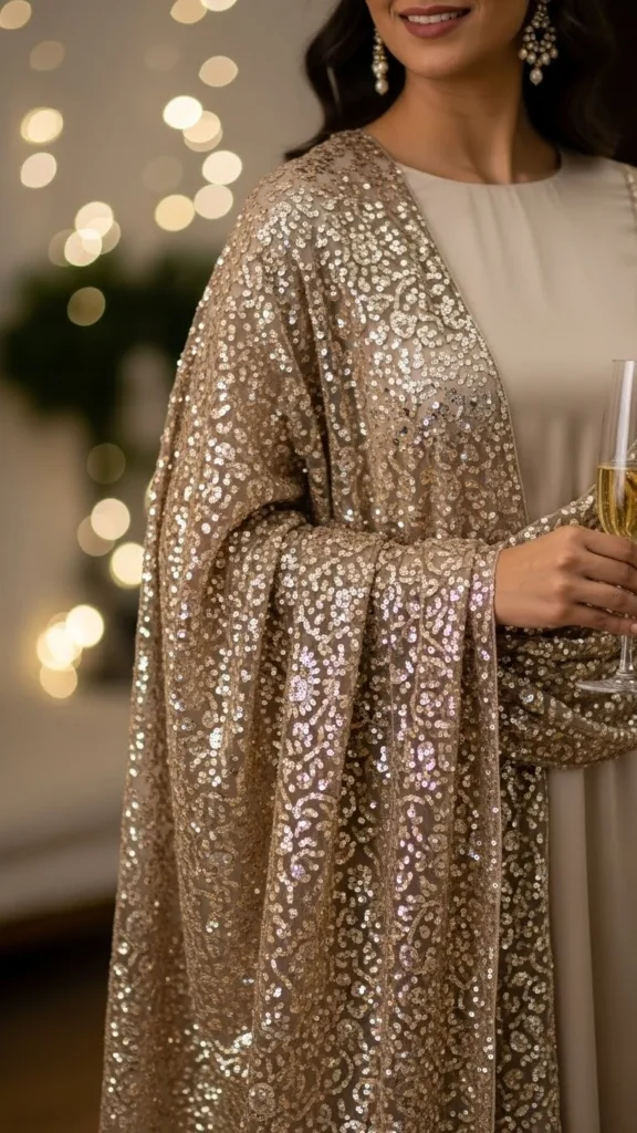 20. Statement Sequin Dupatta Look