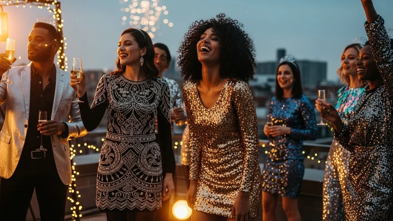 23 Glitter New Year Outfits That Shine Brighter Than Fireworks