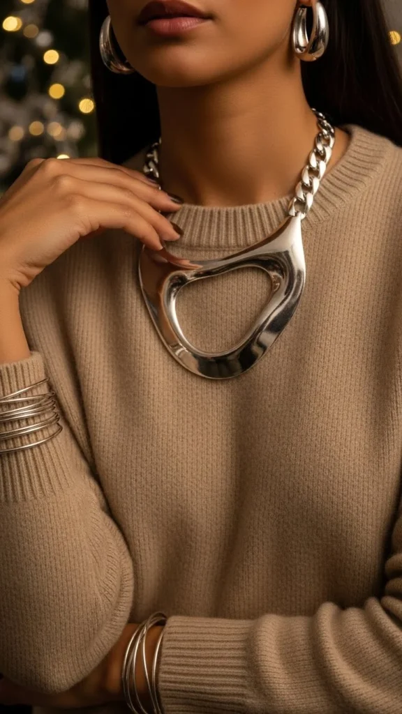 23. Metallic Accessories Only Look