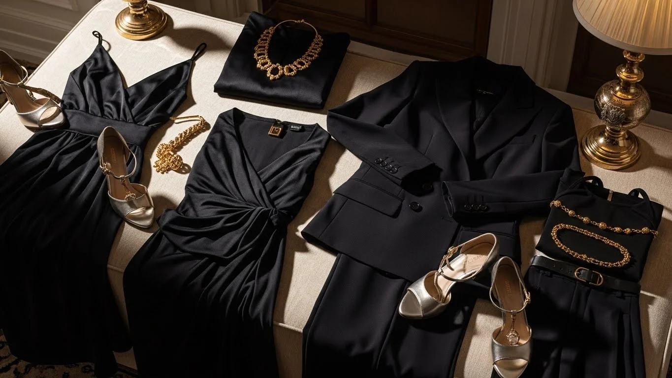 24 Classy Black and Gold New Year Outfits That Scream Luxury